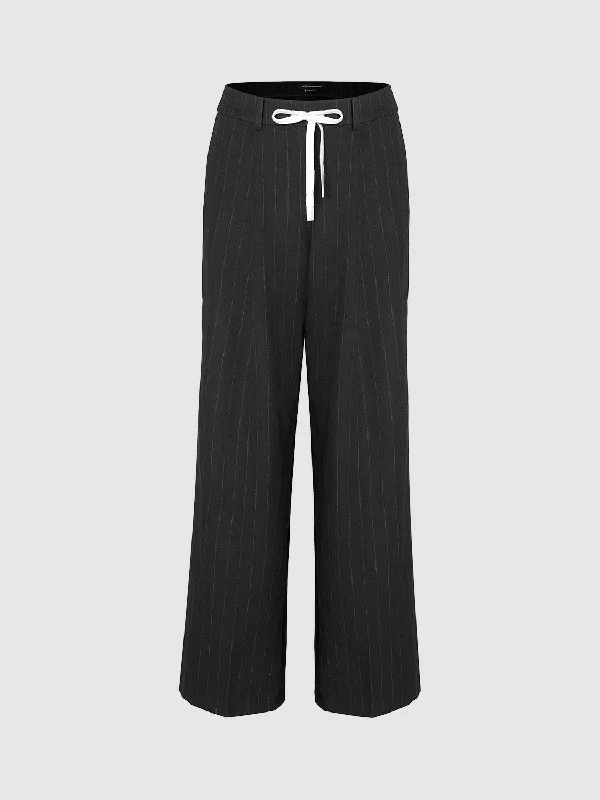 Regular Wide-Leg Pants Classic Cropped Pants