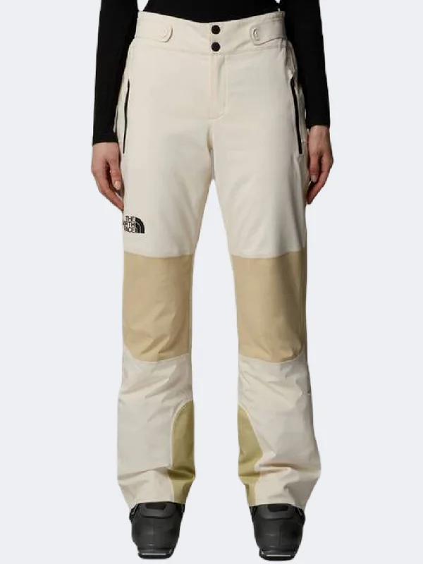 The North Face Lenado Women Skiing Pant White Dune High-Waist Trousers