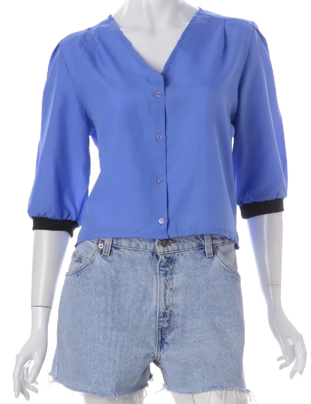 Label Rila Sporty V Neck Blouse Loose Oversized Blouse
