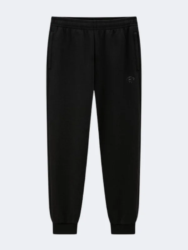 Erke Knitted Cropped Women Training Pant Black Formal Dress Pants