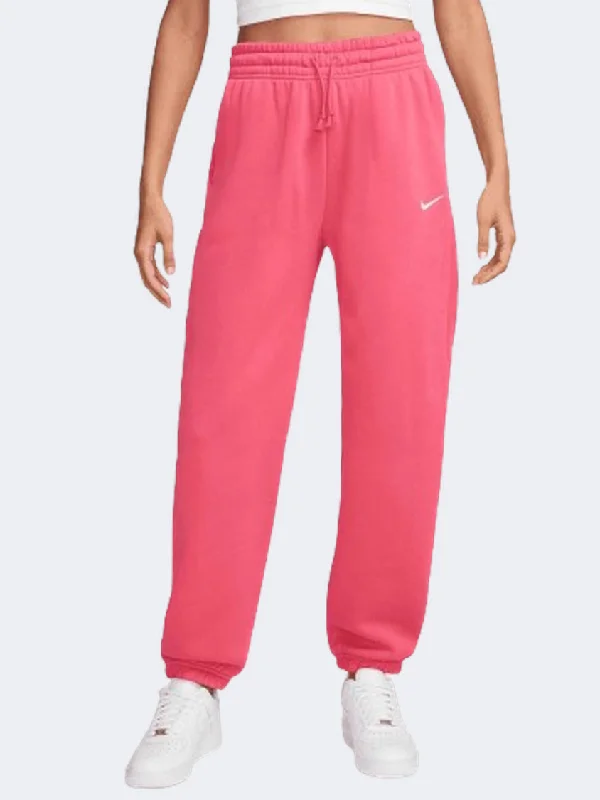 Nike Sportswear Phoenix Fleece Women Lifestyle Pant Aster Pink/Sail Fashionable Work Pants