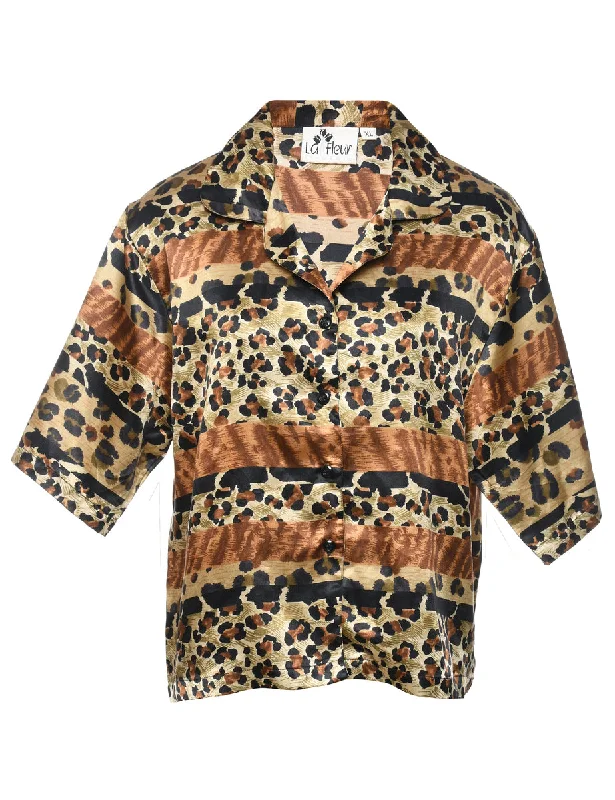 Leopard Print Blouse - XL Everyday Stylish Blouse