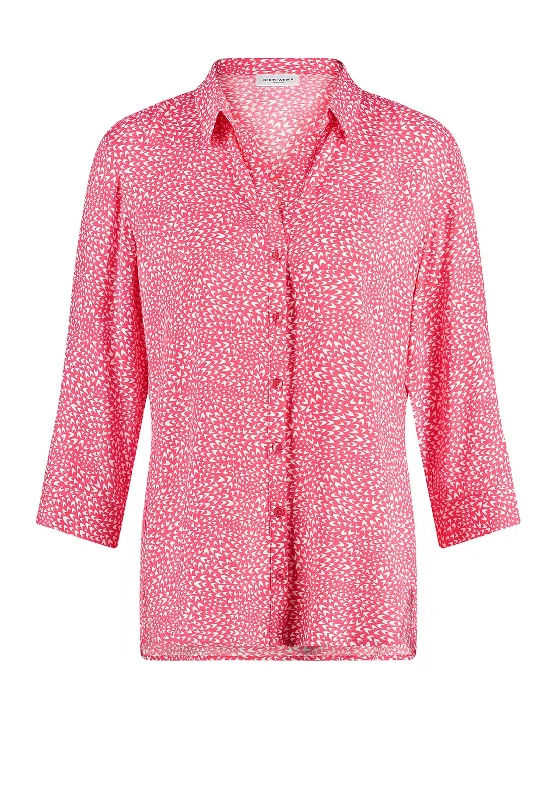 Gerry Weber Lightweight Minimal Print Blouse, Red Pastel Color Blouse