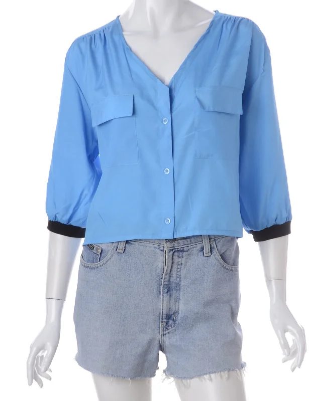 Label Rila Sporty V Neck Blouse Romantic Lace Blouse