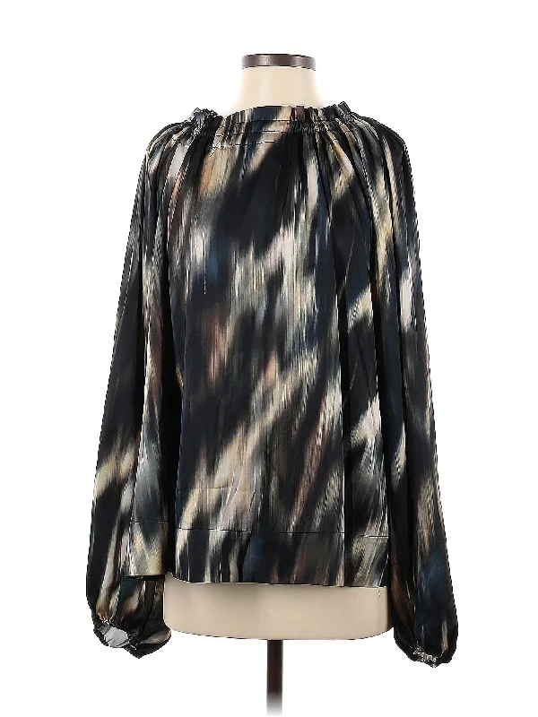 Long Sleeve Blouse Versatile Layering Blouse