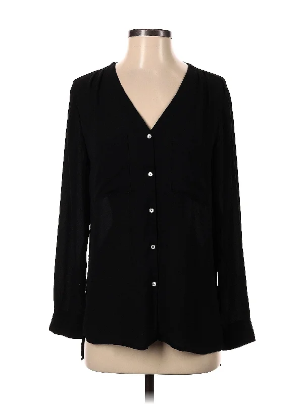 Long Sleeve Blouse Off-Shoulder Wrap Blouse