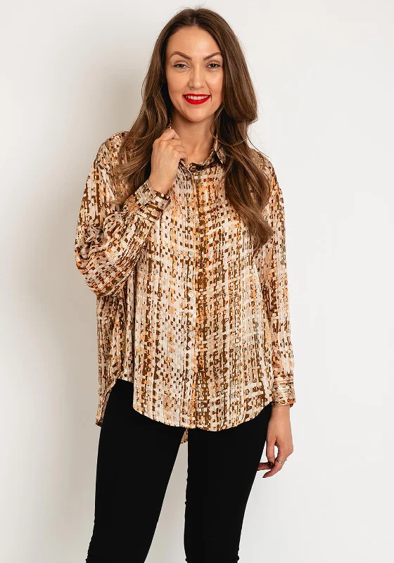 Serafina Collection Abstract Print Blouse, Multi Soft Knit Blouse