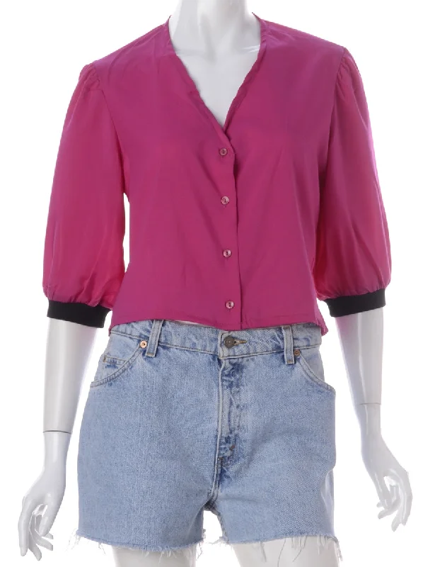 Label Rila Sporty V Neck Blouse Lightweight Tunic Blouse