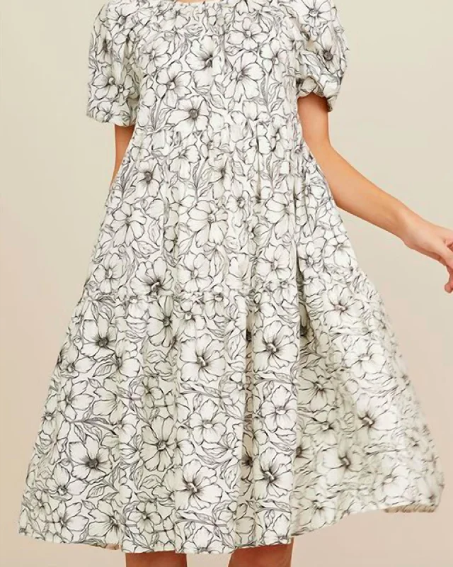 Audrey Dress in Etched Floral | Etched Floral