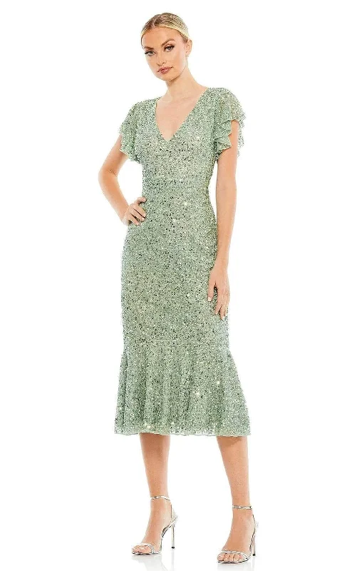 Mac Duggal 10801 - Butterfly Sleeve Sequin Cocktail Dress