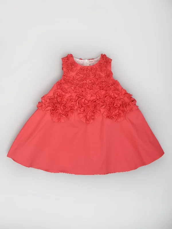 Bubblegum Pink Ruffle Ribbon Dress