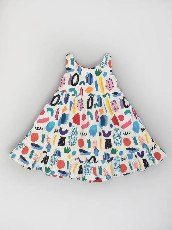 Colourful Abstract Razorback Dress