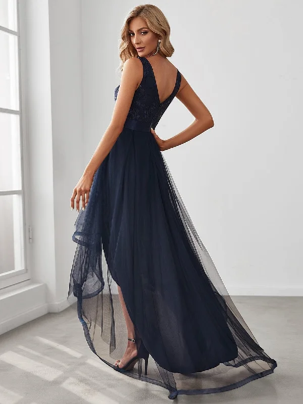 Beaded High-Low Dress for Parties