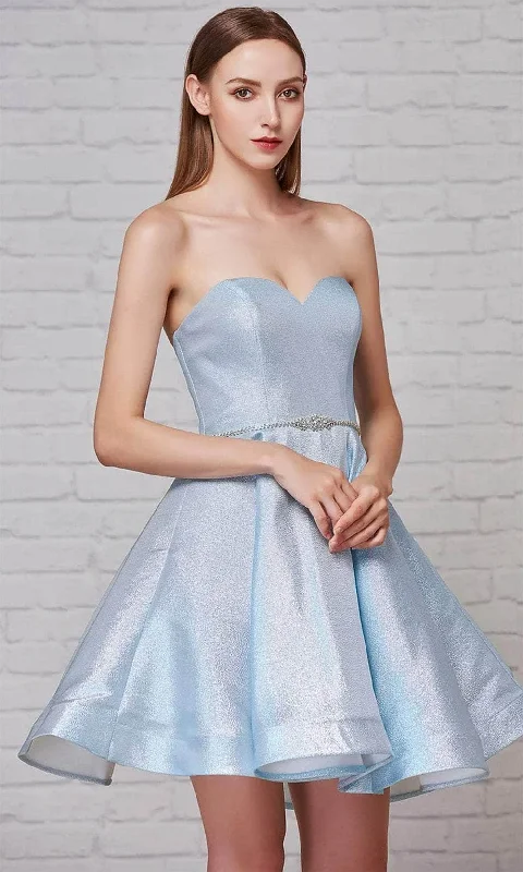 J'Adore Dresses J18073 - Strapless A-Line Cocktail Dress