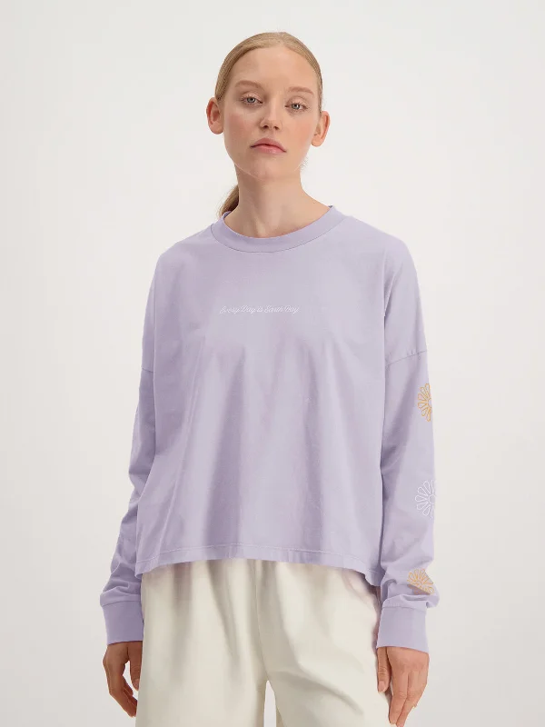 Vondel Mother Nature Fan Club Long Sleeve T-Shirt Orchid Petal Thin T-Shirt Open Front Quick Dry Vondel Mother Nature Fan Club Long Sleeve T-Shirt Orchid Petal Thin T-Shirt Open Front Quick Dry