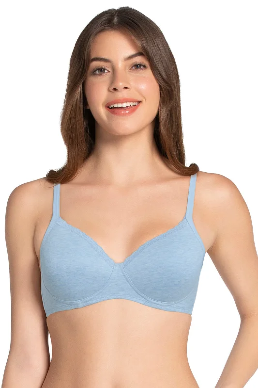 Cotton Casual Padded Non-wired T-shirt Bra - Soft Chambray Marl Chenille Fabric Brocade Fabric Lace Fabric Cotton Casual Padded Non-wired T-shirt Bra - Soft Chambray Marl Chenille Fabric Brocade Fabric Lace Fabric