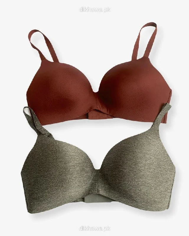T-Shirt Bra - Soft Padded Imported Stocklot Branded Pushup Bra - Non Wired Bra -Single Padded Bra - Pack of 2 Ribbed T-Shirt High Neck Heavyweight T-Shirt Bra - Soft Padded Imported Stocklot Branded Pushup Bra - Non Wired Bra -Single Padded Bra - Pack of 2 Ribbed T-Shirt High Neck Heavyweight