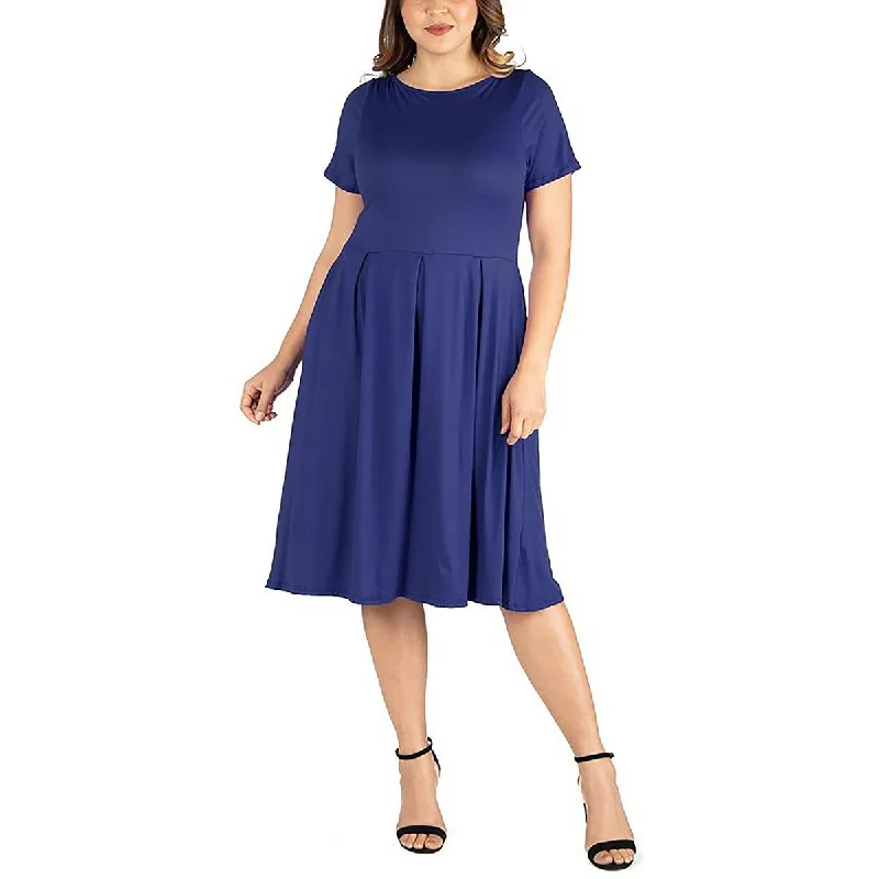 24seven Comfort Apparel Womens Plus Short Sleeve Long Maxi Dress Elegant Maxi Dress with Lace 24seven Comfort Apparel Womens Plus Short Sleeve Long Maxi Dress Elegant Maxi Dress with Lace