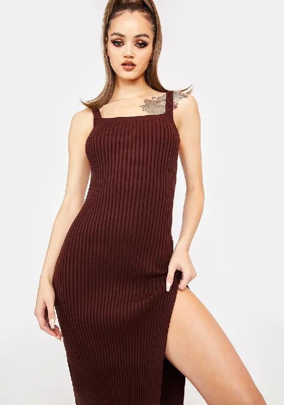 Better In Person Knit Maxi Dress Comfortable Maxi Dress with Sleeves