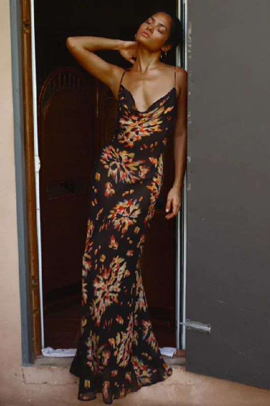 Catarina Maxi Dress Fashionable Maxi Dress with Fringe