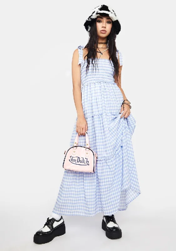 Count The Clouds Maxi Dress Trendy Floral Print Maxi Dress