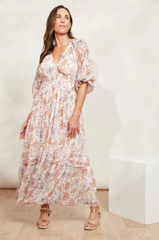 Eb & Ive - Sereno Maxi Dress - Paisley Classic Tulle Maxi Dress