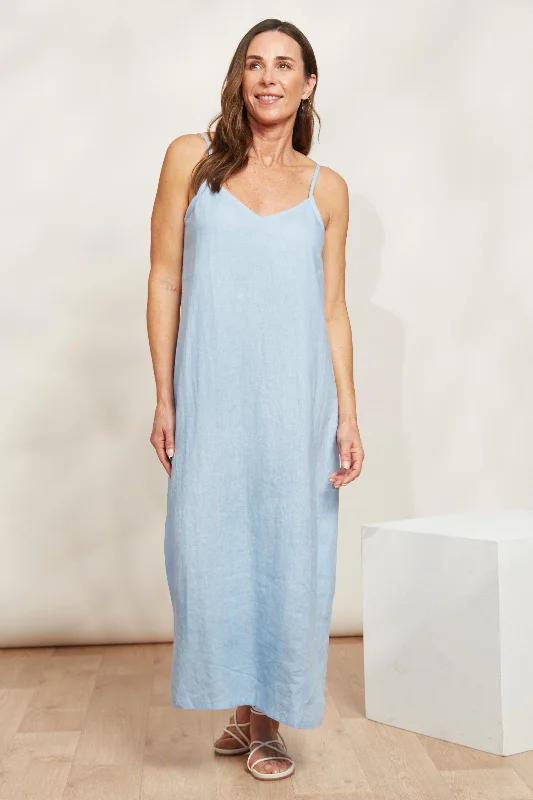 Eb & Ive - Sojourn Tank Maxi Dress - Coast Trendy Maxi Dress with Straps