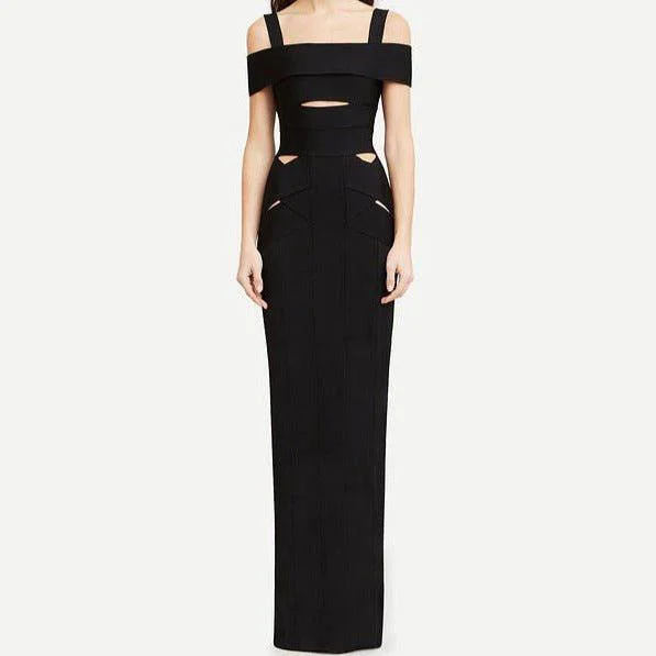 Eleanor Off The Shoulder Cut Out Back Slit Maxi Dress Comfortable Maxi Dress with Belt Eleanor Off The Shoulder Cut Out Back Slit Maxi Dress Comfortable Maxi Dress with Belt