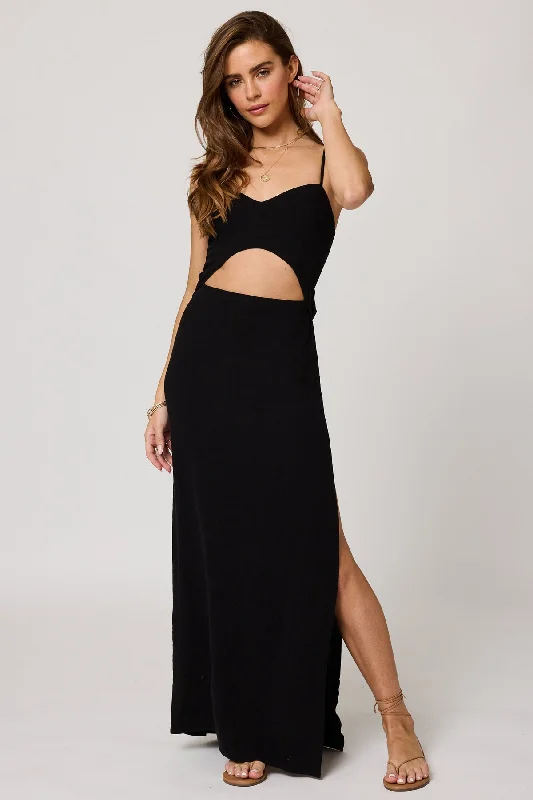 Il Mare Maxi Dress - Black Classic Tulle Maxi Dress