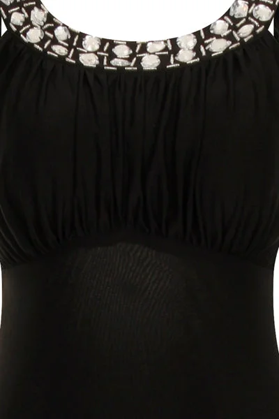 Marrisa Black Backless Fishtail Maxi Dress Stylish Button-Up Maxi Dress