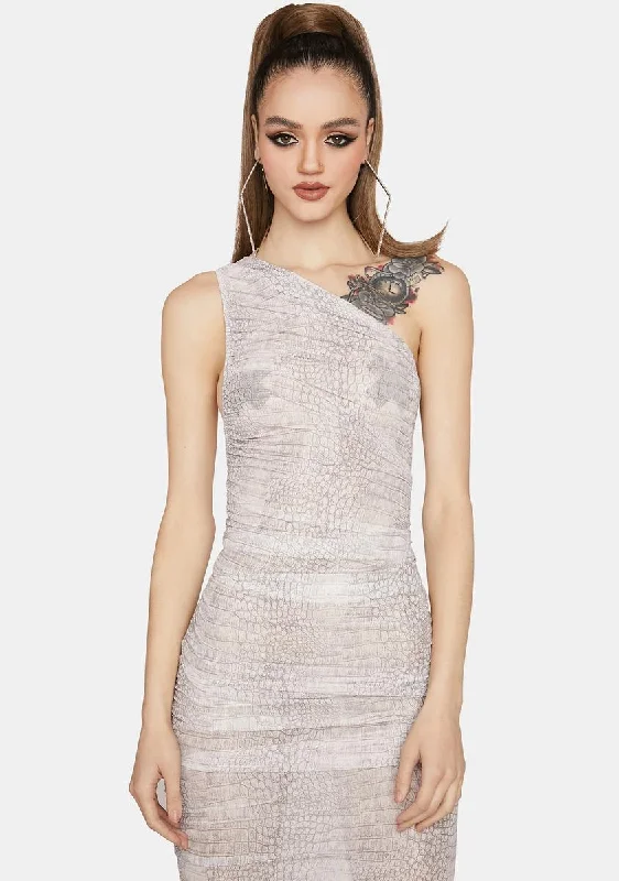 Python La Maison Maxi Dress Stylish Button-Up Maxi Dress