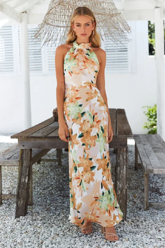 Simply Sleek Maxi Dress Trendy Fit-and-Flare Maxi Dress