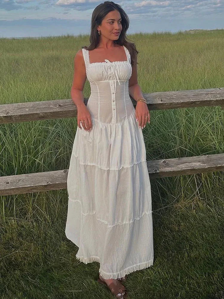 Lace Up Slim Maxi Dresses For Women High Waist Corset Dress Womens Whitewedding Holiday Elegant Fashion Folds Dress Woman Chic Boho Print Maxi Dress Lace Up Slim Maxi Dresses For Women High Waist Corset Dress Womens Whitewedding Holiday Elegant Fashion Folds Dress Woman Chic Boho Print Maxi Dress