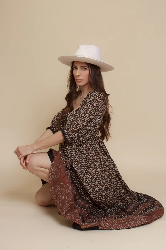 Taya Babydoll Maxi Dress Comfortable Ruffle Maxi Dress