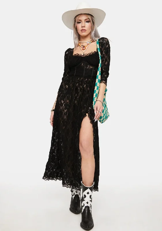You Move Me Lace Maxi Dress Comfortable Cotton Maxi Dress