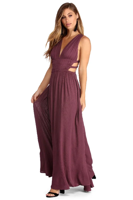 Stylish Stunner Maxi Dress Comfortable Maxi Dress with Slits
