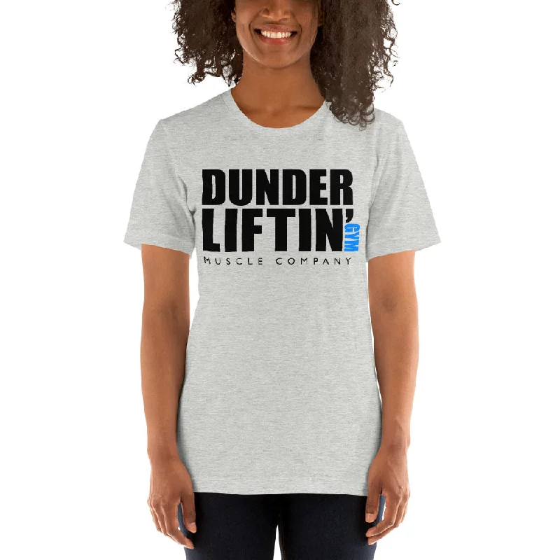 Dunder Liftin Muscle Company - Women's T-Shirt Mesh Fabric Canvas Fabric Denim Fabric