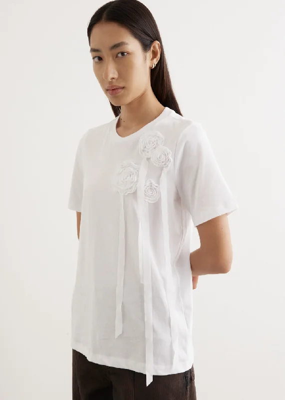 Jawi T-Shirt Denim Fabric Leather Fabric Suede Fabric
