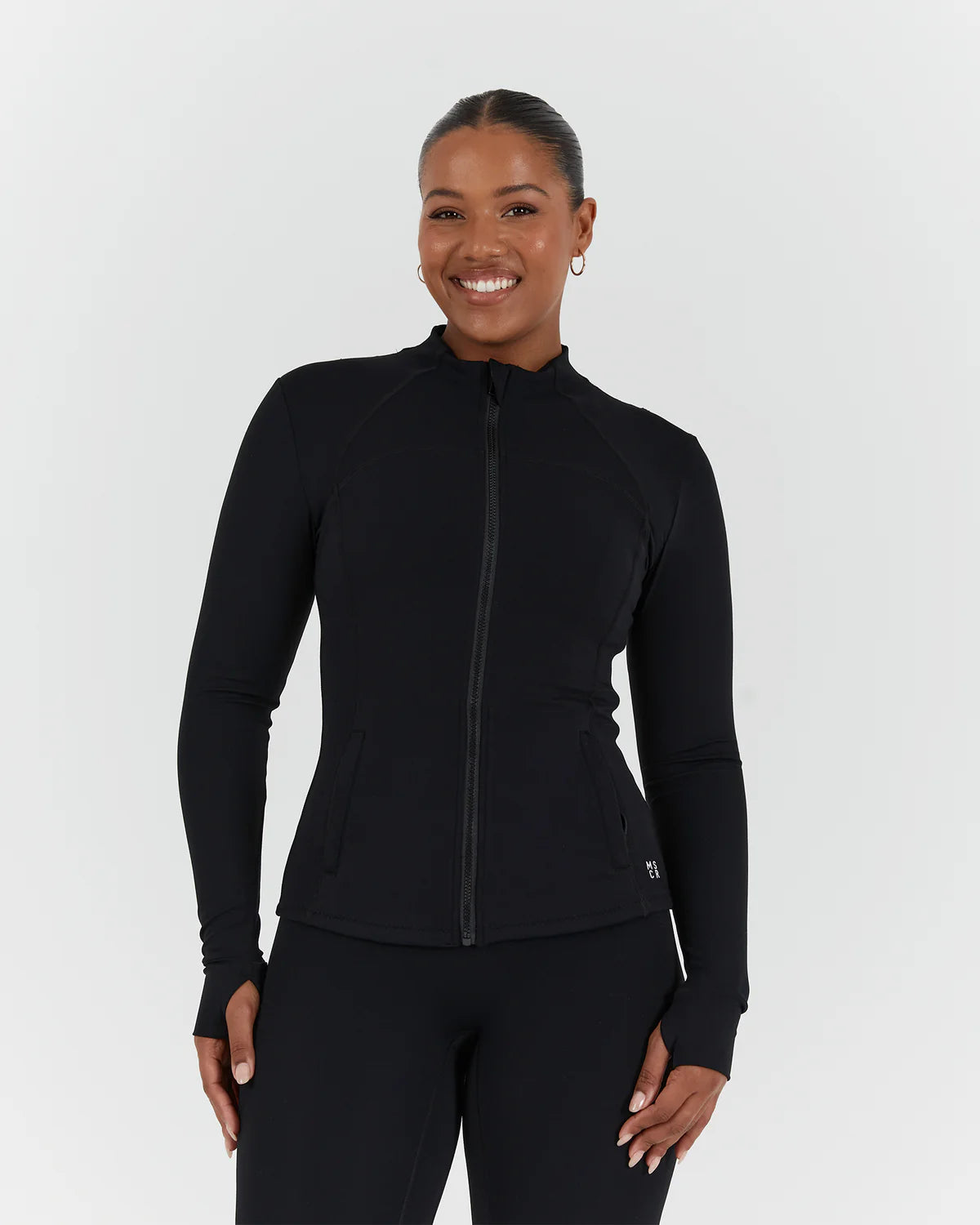Muscle Republic | Sculpt Zip Up Jacket - Black Welt Pockets Slit Pockets Flap Pockets Muscle Republic | Sculpt Zip Up Jacket - Black Welt Pockets Slit Pockets Flap Pockets