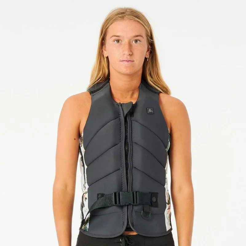 Rip Curl Women's Dawn Patrol Life Jacket - Charcoal Herringbone Jacket Checkered Jacket Solid Jacket Rip Curl Women's Dawn Patrol Life Jacket - Charcoal Herringbone Jacket Checkered Jacket Solid Jacket