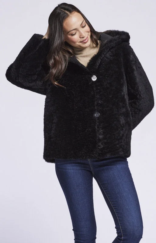 399HDB Reversible hooded shearling jacket in black $700 just 2 left 1s 1.m Print Jacket Jacquard Jacket Embroidered Jacket 399HDB Reversible hooded shearling jacket in black $700 just 2 left 1s 1.m Print Jacket Jacquard Jacket Embroidered Jacket