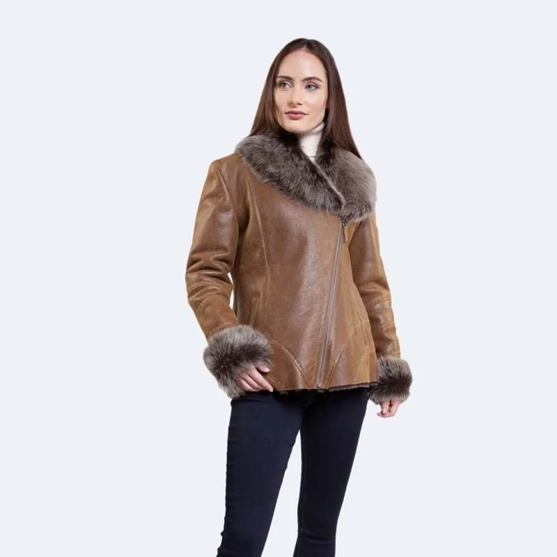 Judy Sheepskin Jacket Herringbone Jacket Houndstooth Jacket Plaid Jacket