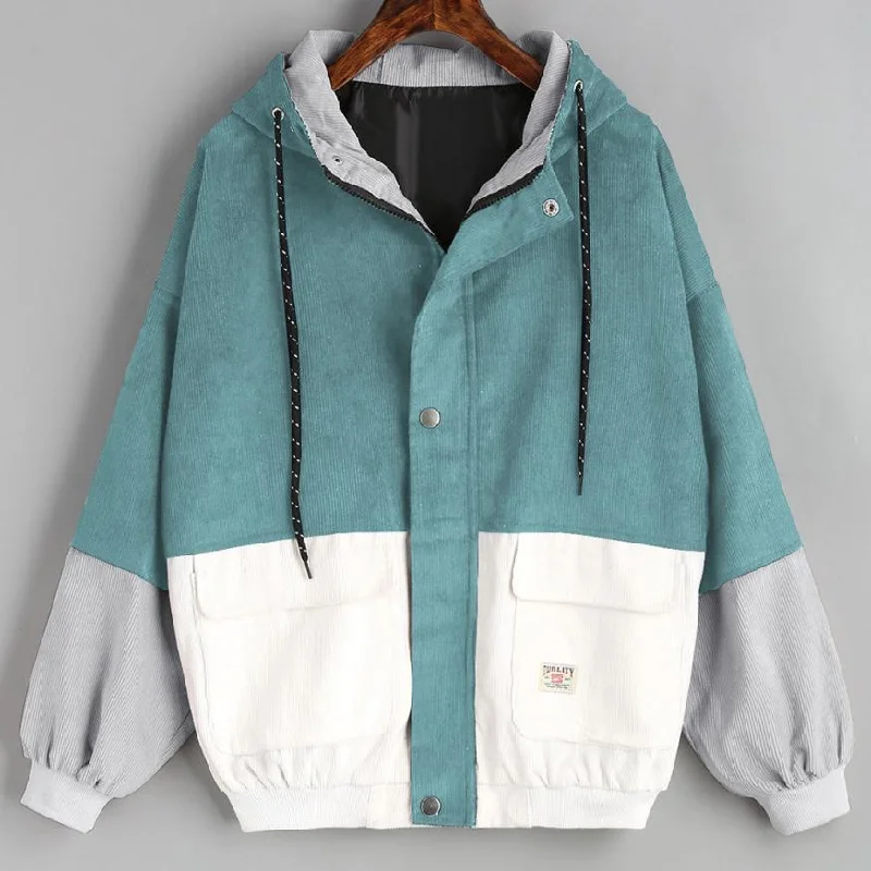 Outerwear & Coats Jackets Long Sleeve Corduroy Patchwork Oversize Zipper Jacket Windbreaker coats and jackets women 2018JUL25 One-Shoulder Jacket Off-the-Shoulder Jacket Asymmetrical Jacket Outerwear & Coats Jackets Long Sleeve Corduroy Patchwork Oversize Zipper Jacket Windbreaker coats and jackets women 2018JUL25 One-Shoulder Jacket Off-the-Shoulder Jacket Asymmetrical Jacket
