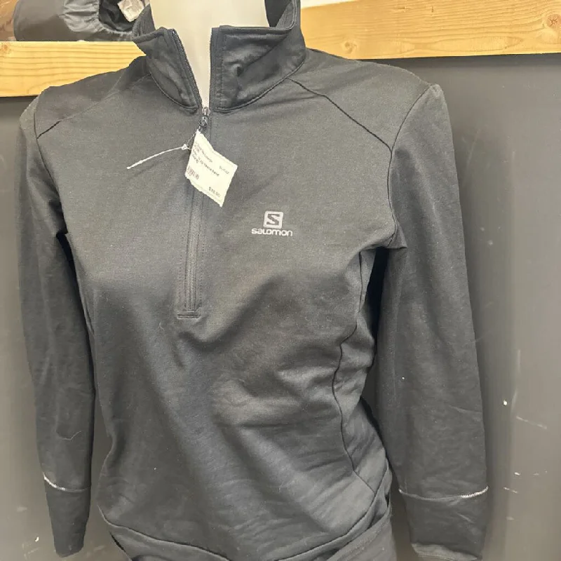 Salomon Men's Fleece Jacket: black-women-MD Ribbed Jacket Pleated Jacket Ruffled Jacket Salomon Men's Fleece Jacket: black-women-MD Ribbed Jacket Pleated Jacket Ruffled Jacket