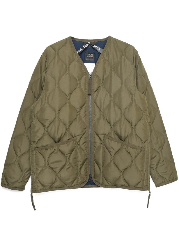 Taion Military Zip V Neck Jacket Dark Olive Belted Jacket Elasticated Jacket Padded Jacket Taion Military Zip V Neck Jacket Dark Olive Belted Jacket Elasticated Jacket Padded Jacket