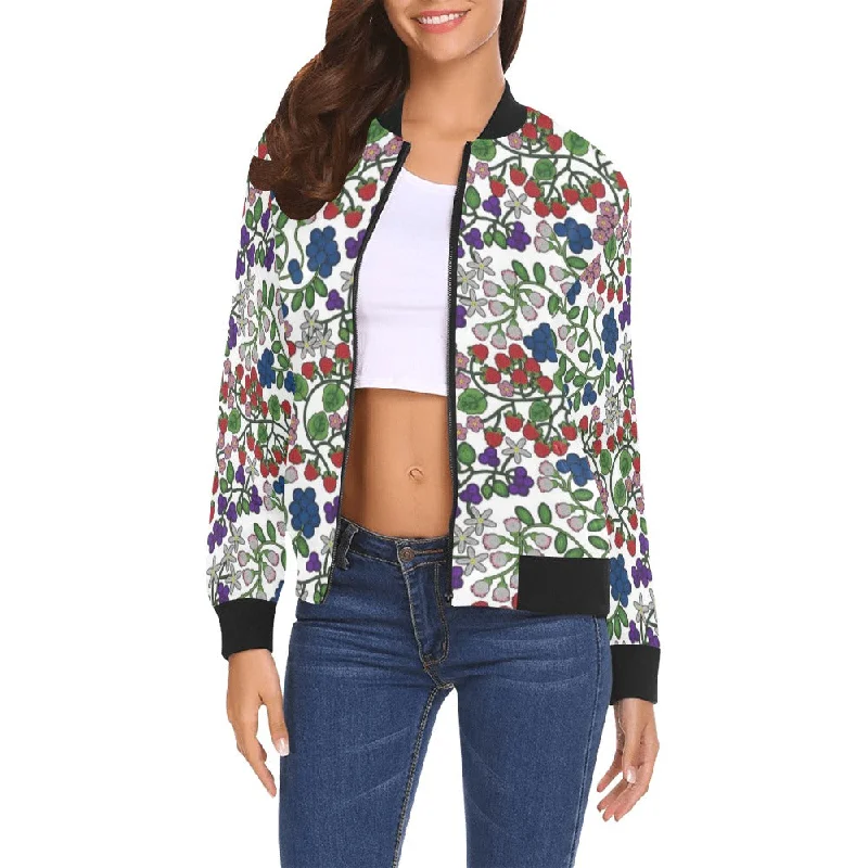 Takwakin Harvest White All Over Print Bomber Jacket for Women Nylon Jacket Polyester Jacket Spandex Jacket Takwakin Harvest White All Over Print Bomber Jacket for Women Nylon Jacket Polyester Jacket Spandex Jacket