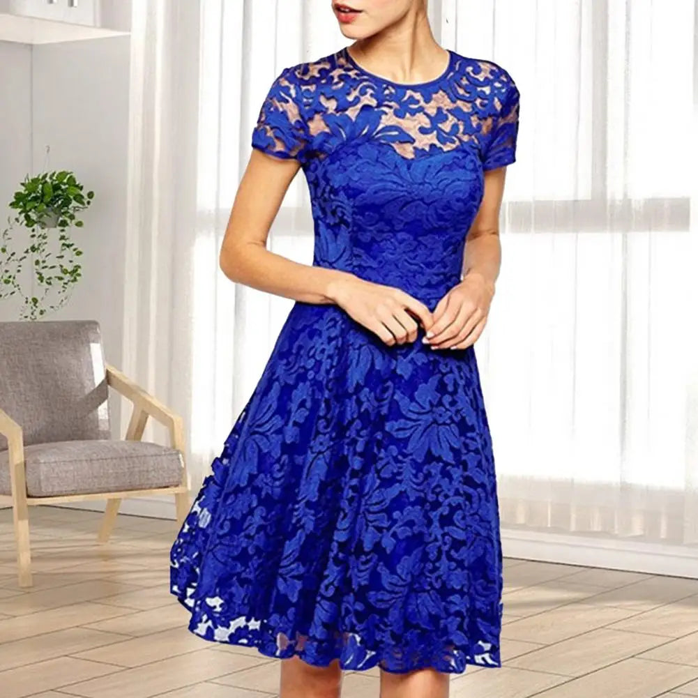Elegant Plus Size Summer Mini Dress Round Neck Women Summer Dress A-line Plus Size Prom Dress Women Clothes Stylish Button-Down Mini Dress Elegant Plus Size Summer Mini Dress Round Neck Women Summer Dress A-line Plus Size Prom Dress Women Clothes Stylish Button-Down Mini Dress