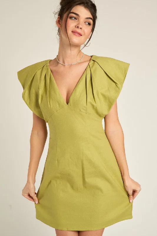 En Creme Women's Dresses Mini Dress Trendy Cut-Out Mini Dress