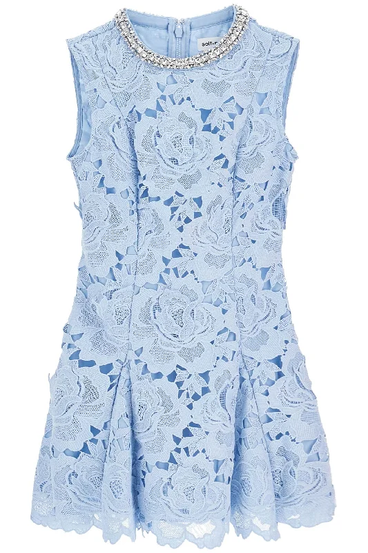 Floral Lace Mini Dress Elegant Lace Mini Dress
