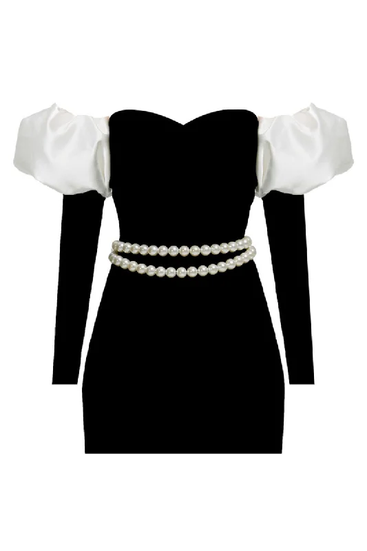 HOFBURG MINI DRESS Comfortable One-Shoulder Mini Dress